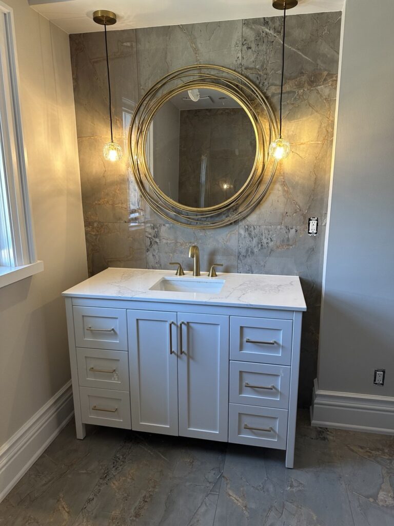 Bathroom Renovation Mississauga and the GTA We provide complete bathroom renovations, handling everything from flooring, tiling, plumbing, lighting, and insulation.